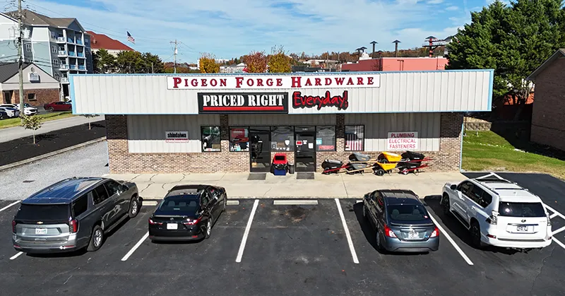Our storefront on McGill Street in Pigeon Forge